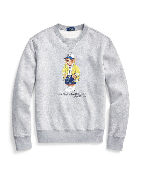 POLO RALPH LAUREN Denim Bear Fleece Sweatshirt, Grey