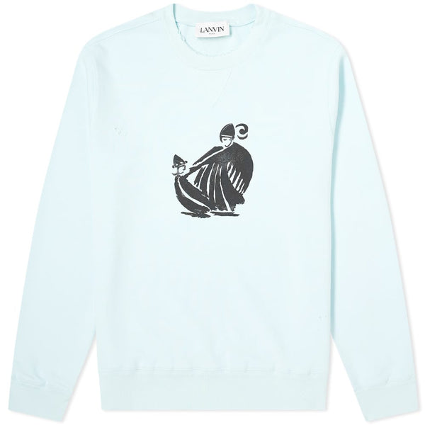 LANVIN MOTHER AND DAUGHTER PRINT SWEATSHIRT