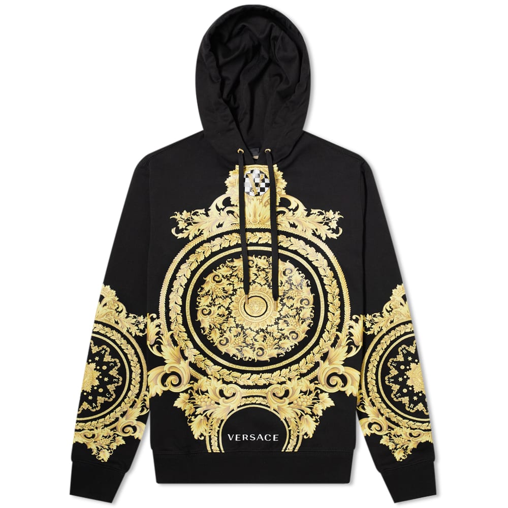 VERSACE LE POP CLASSIQUE PRINT HOODIE, Black – OZNICO