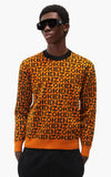 Kenzo Sport Monogram Jumper, Deep Orange