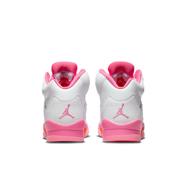 Jordan 5 Retro (GS), WHITE/PINKSICLE-SAFETY ORANGE