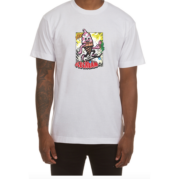 ICECREAM Stomp SS T-Shirt, White