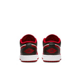 Air Jordan 1 Low (GS), WHITE/GYM RED-BLACK