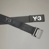 Y-3 CLASSIC LOGO BELT, BLACK