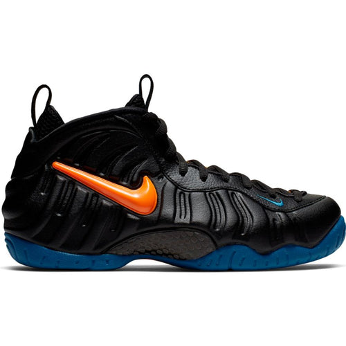 NIKE AIR FOAMPOSITE PRO BLACK/TOTAL ORANGE-BATTLE BLUE