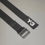 Y-3 CLASSIC LOGO BELT, BLACK