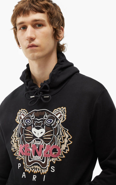 Kenzo Tiger Hooded Sweatshirt, Black