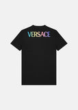 Versace Medusa Motif T-Shirt, Black Multicolor