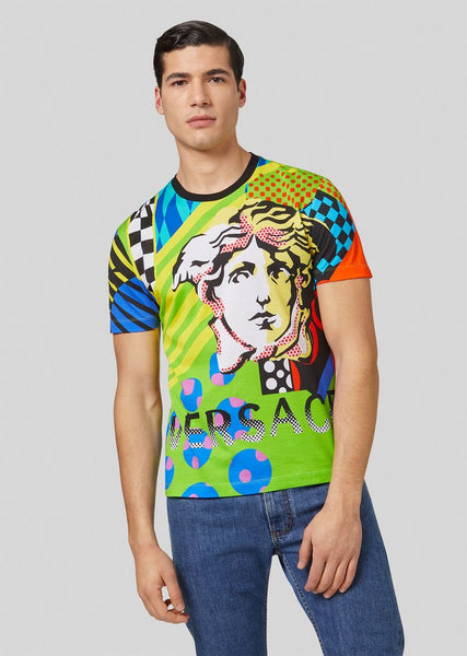 VERSACE POP TEMPLE PRINT T-SHIRT, Multi