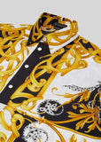 VERSACE BAROCCO ACANTHUS PRINT SILK SHIRT, Multi