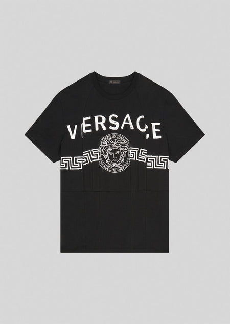 VERSACE GIANNI SIGNATURE CREW NECK SWEATSHIRT, Black