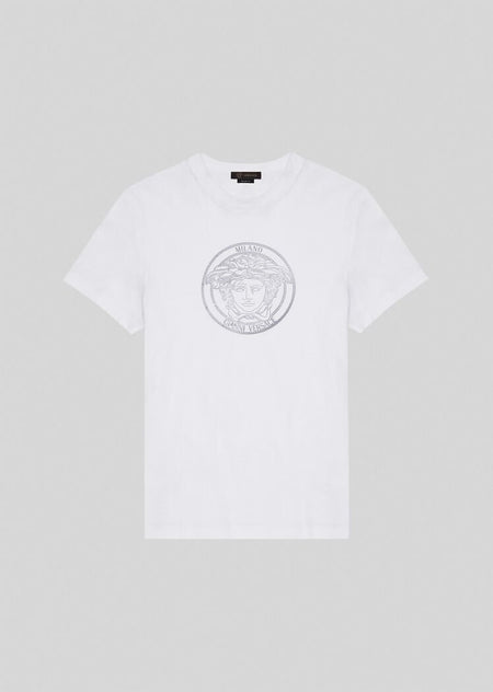 VERSACE MEDUSA LOGO T-SHIRT, Black