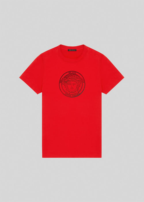 VERSACE MEDUSA T-SHIRT, Red