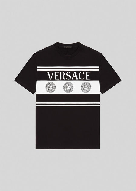 VERSACE GIANNI SIGNATURE CREW NECK SWEATSHIRT, Black