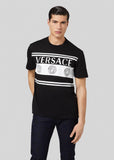 VERSACE LOGO T-SHIRT, Black