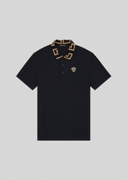 VERSACE MEDUSA LOGO T-SHIRT, Black