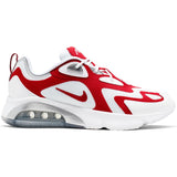 NIKE AIR MAX 200 WHITE/UNIVERSITY RED-METALLIC SILVER