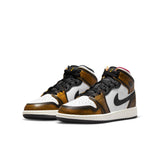 Air Jordan 1 Mid SE (GS), BLACK/TAXI-WHITE-SAIL