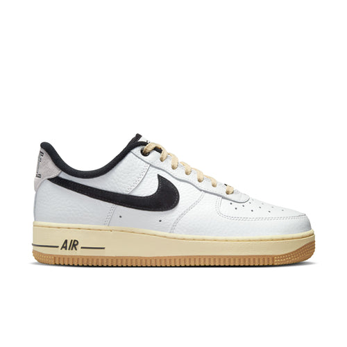 WMNS Nike Air Force 1 07 LX, SUMMIT WHITE/BLACK-MUSLIN