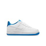 AIR FORCE 1 (GS), WHITE/WHITE-LT PHOTO BLUE