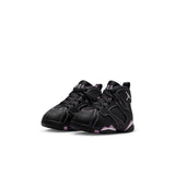 Jordan 7 Retro (TD), BLACK/BARELY GRAPE-RUSH FUCHSIA