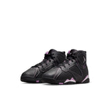 Jordan 7 Retro (PS), BLACK/BARELY GRAPE-RUSH FUCHSIA