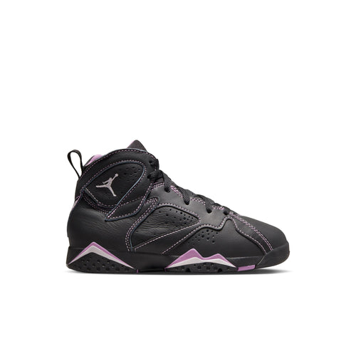 Jordan 7 Retro (PS), BLACK/BARELY GRAPE-RUSH FUCHSIA