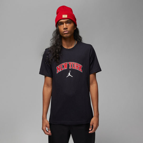 Jordan NEW YORK T-Shirt, BLACK/UNIVERSITY RED/WHITE