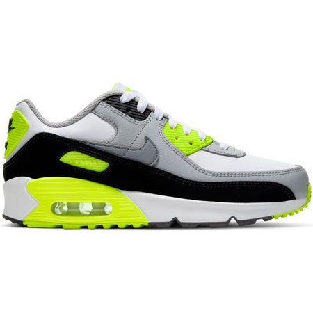 NIKE AIR MAX 90 LTR (GS) WHITE/PARTICLE GREY-LT SMOKE GREY-ROSE