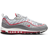 NIKE AIR MAX 98 PARTICLE GREY/TRACK RED-IRON GREY