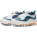 NIKE AIR MAX 98 WHITE/NEPTUNE GREEN-MIDNIGHT NAVY