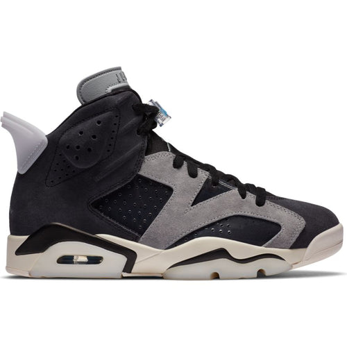 WMNS AIR JORDAN 6 RETRO BLACK/CHROME-LT SMOKE GREY-SAIL