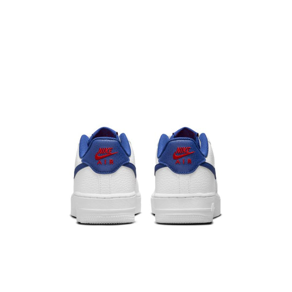 Nike Air Force 1 (GS), WHITE/DEEP ROYAL BLUE-UNIVERSITY RED