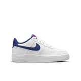 Nike Air Force 1 (GS), WHITE/DEEP ROYAL BLUE-UNIVERSITY RED