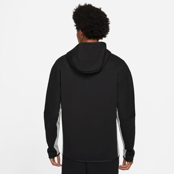Nike Sportswear Tech Fleece Hoody, BLACK/DK GREY HEATHER/WHITE