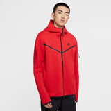 Nike Sportswear Tech Fleece Hoody, UNIVERSITY RED/BLACK