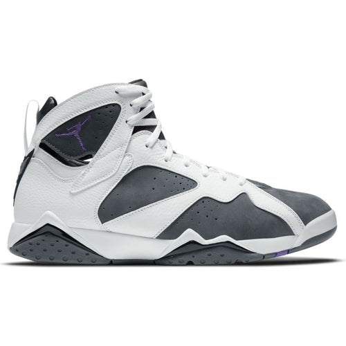 Air Jordan 7 Retro, WHITE/VARSITY PURPLE-FLINT GREY-BLACK