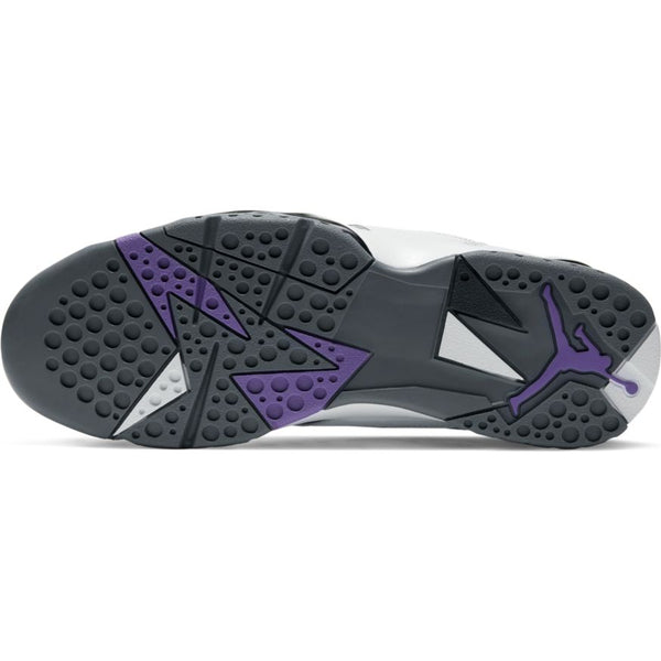 Air Jordan 7 Retro, WHITE/VARSITY PURPLE-FLINT GREY-BLACK