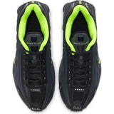 NIKE SHOX R4 (GS) BLACK/VOLT-ANTHRACITE-METALLIC SILVER