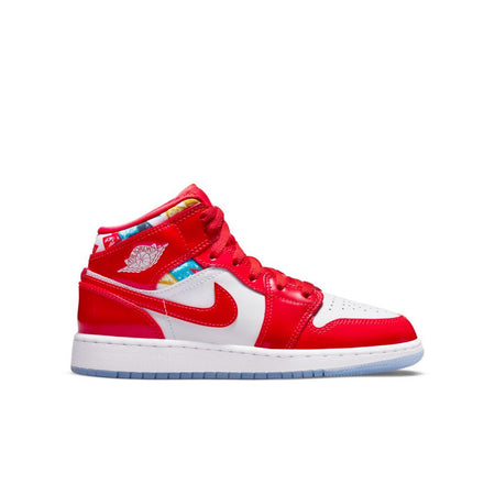 Nike Dunk Low (GS), FIRE RED/PINK FOAM -LT CRIMSON-WHITE