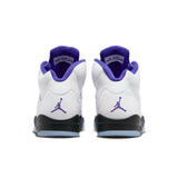 Air Jordan 5 Retro, WHITE/DARK CONCORD-BLACK