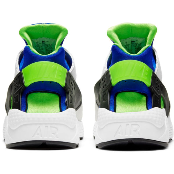 Nike Air Huarache-WHITE/SCREAM GREEN-ROYAL BLUE-BLACK