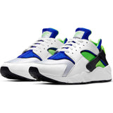 Nike Air Huarache-WHITE/SCREAM GREEN-ROYAL BLUE-BLACK