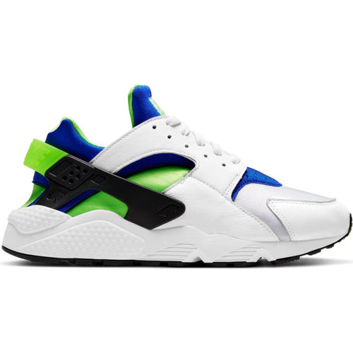 Nike Air Huarache-WHITE/SCREAM GREEN-ROYAL BLUE-BLACK