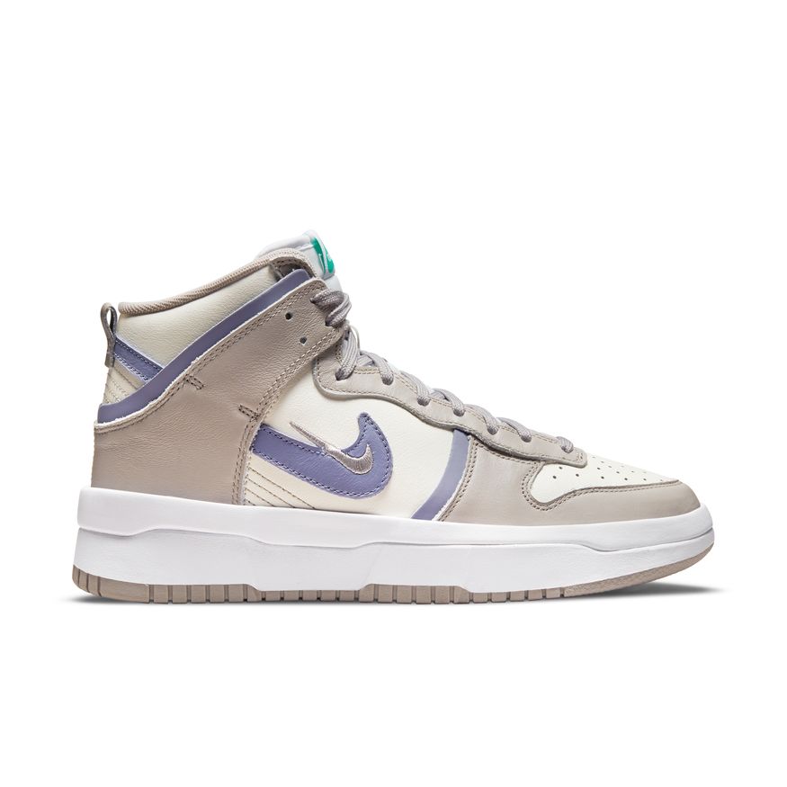 WMNS Nike Dunk Hi Rebel, SAIL/IRON PURPLE-COLLEGE GREY