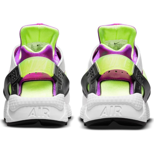 WMNS Air Huarache-WHITE/NEON YELLOW-MAGENTA-BLACK OZNICO