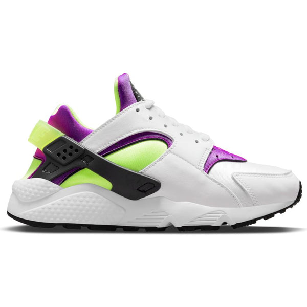 WMNS Nike Air Huarache-WHITE/NEON YELLOW-MAGENTA-BLACK