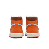 WMNS AIR JORDAN 1 RETRO HI, WHITE/STARFISH-CACAO WOW-SAIL