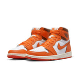 WMNS AIR JORDAN 1 RETRO HI, WHITE/STARFISH-CACAO WOW-SAIL