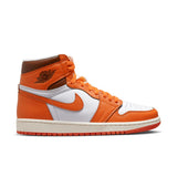 WMNS AIR JORDAN 1 RETRO HI, WHITE/STARFISH-CACAO WOW-SAIL